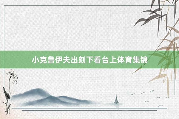 小克鲁伊夫出刻下看台上体育集锦