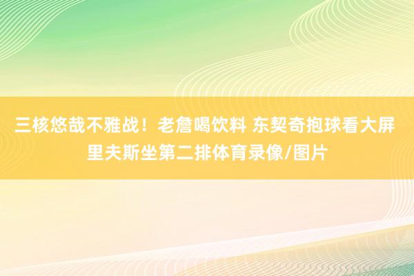 三核悠哉不雅战！老詹喝饮料 东契奇抱球看大屏 里夫斯坐第二排体育录像/图片