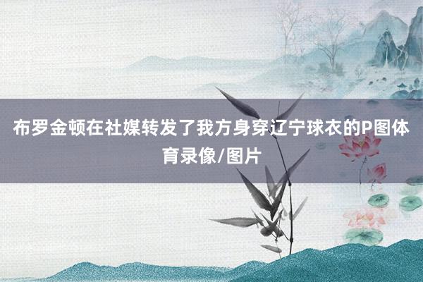 布罗金顿在社媒转发了我方身穿辽宁球衣的P图体育录像/图片