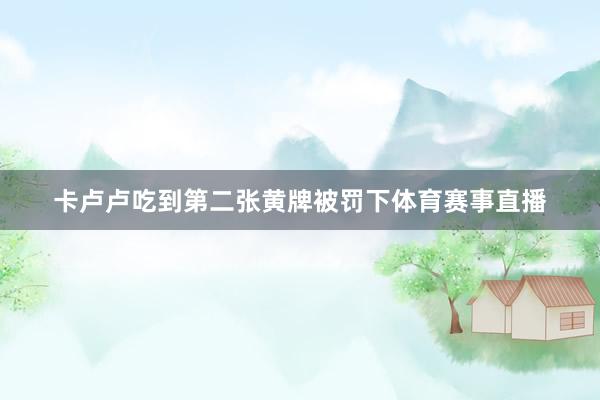 卡卢卢吃到第二张黄牌被罚下体育赛事直播