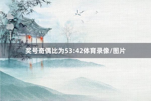 奖号奇偶比为53:42体育录像/图片