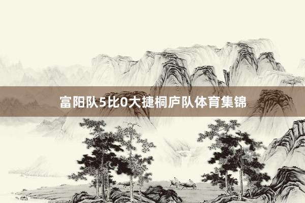 富阳队5比0大捷桐庐队体育集锦