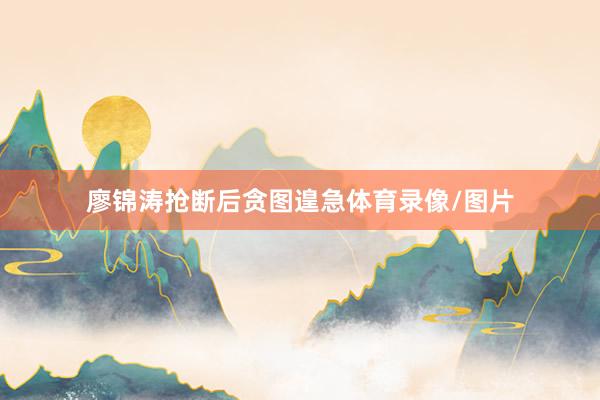 廖锦涛抢断后贪图遑急体育录像/图片