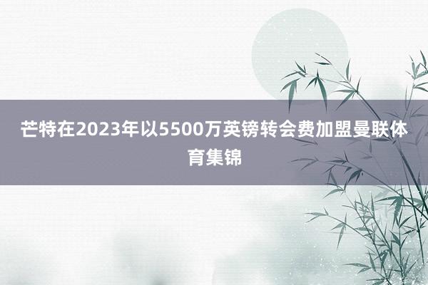 芒特在2023年以5500万英镑转会费加盟曼联体育集锦