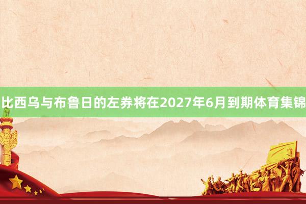 比西乌与布鲁日的左券将在2027年6月到期体育集锦