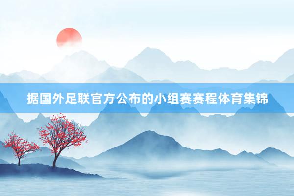 据国外足联官方公布的小组赛赛程体育集锦